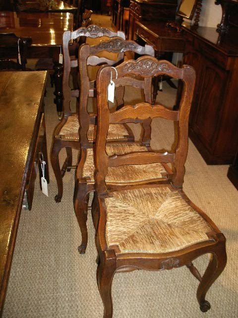 Set of 6 High Backed French Chairs